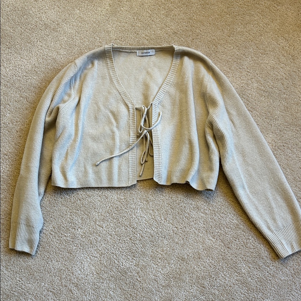Octette cream cardigan